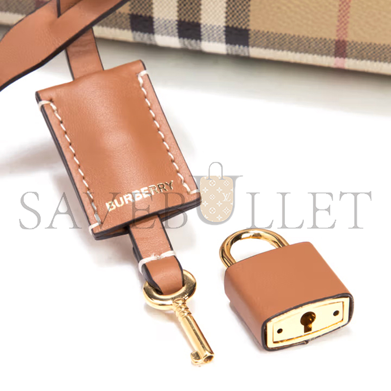 BURBERRY MINI CHECK BOWLING BAG 80713571 (18.5*12*11cm)